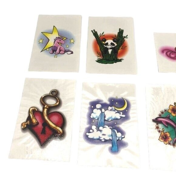 American Traditional Y2K Temporary Tattoo Bundle Early 2000s Festival Party - Picture 4 of 7